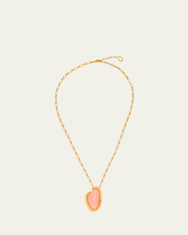 Resin O Pendant Necklace